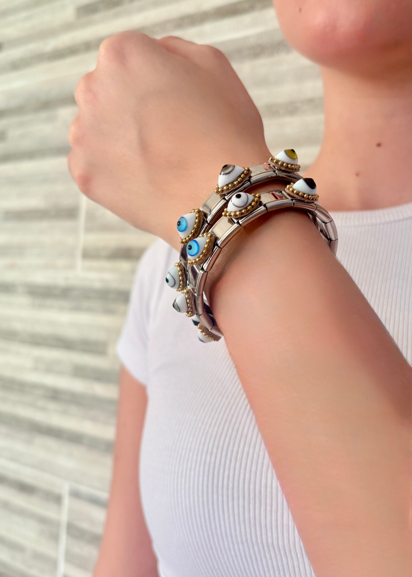 INFYNIA | Pulsera ITALIANA Ojo Turco