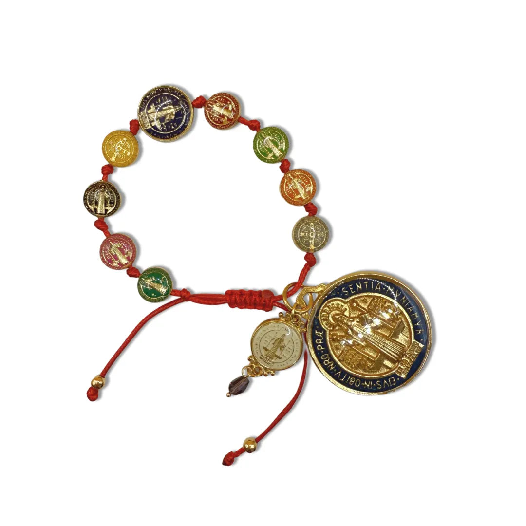 Pulsera San Benito Medalla Grande