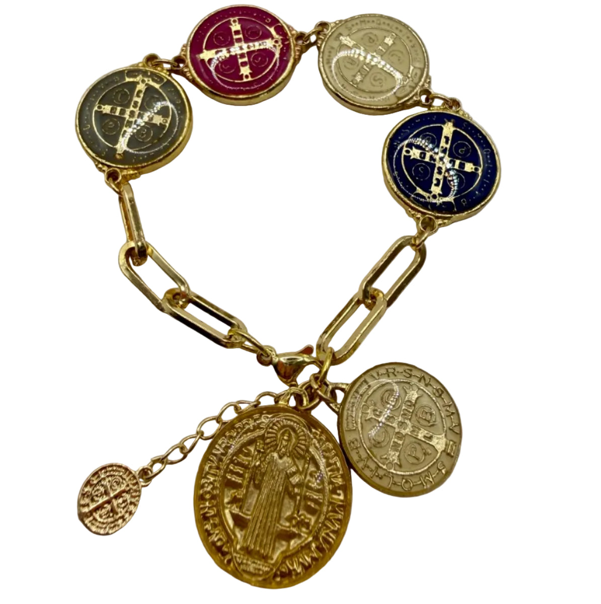 Pulsera de oro San Benito