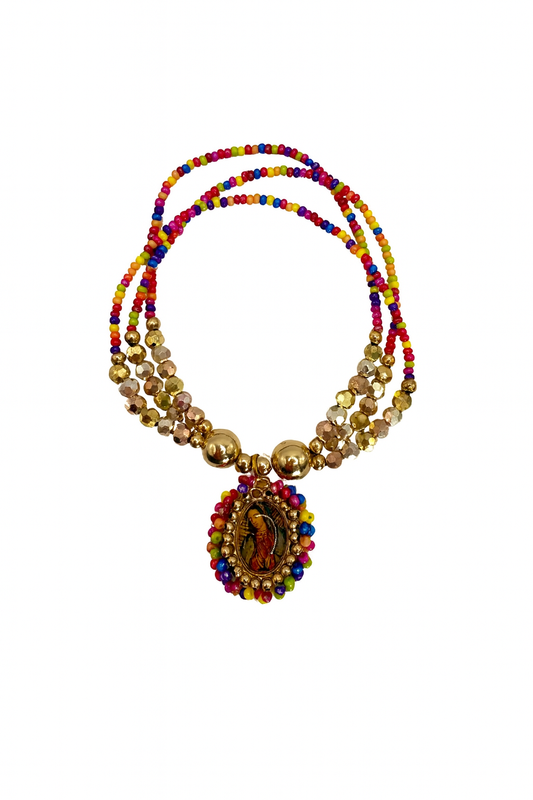 PULSERA VIRGEN DE GUADALUPE TIPO ESCAPULARIO.