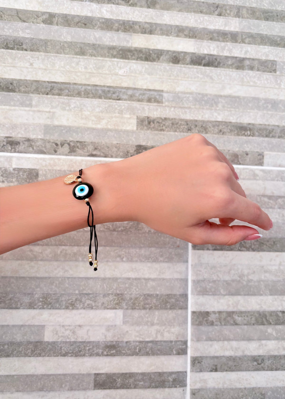 INFYNIA | Pulsera Ojo Turco Negra