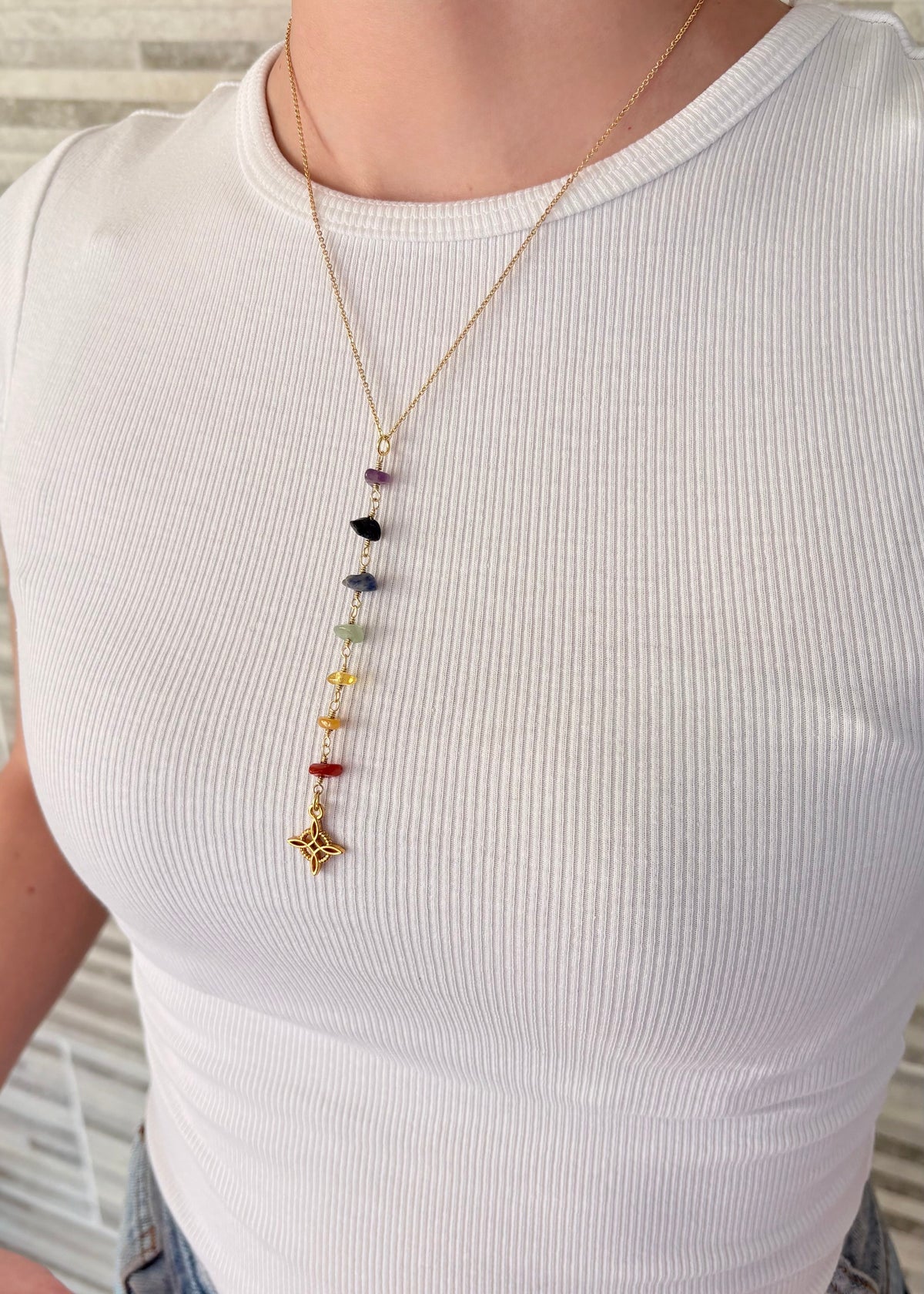 INFYNIA | Collar chakras + Nudo de bruja