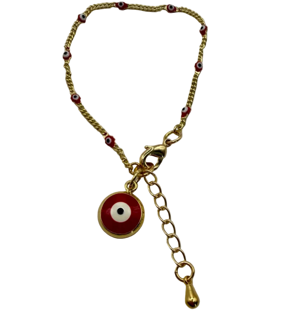 INFYNIA | Pulsera Dorada Ojo Turco