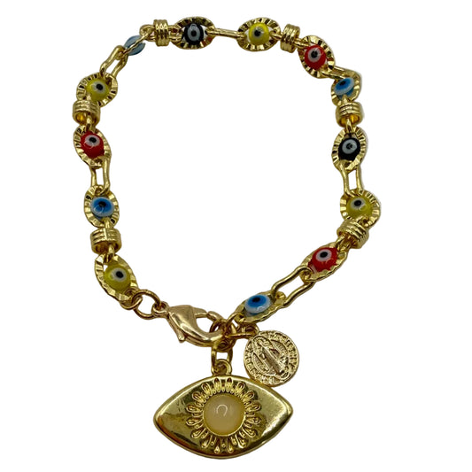 Pulsera de protección dorada