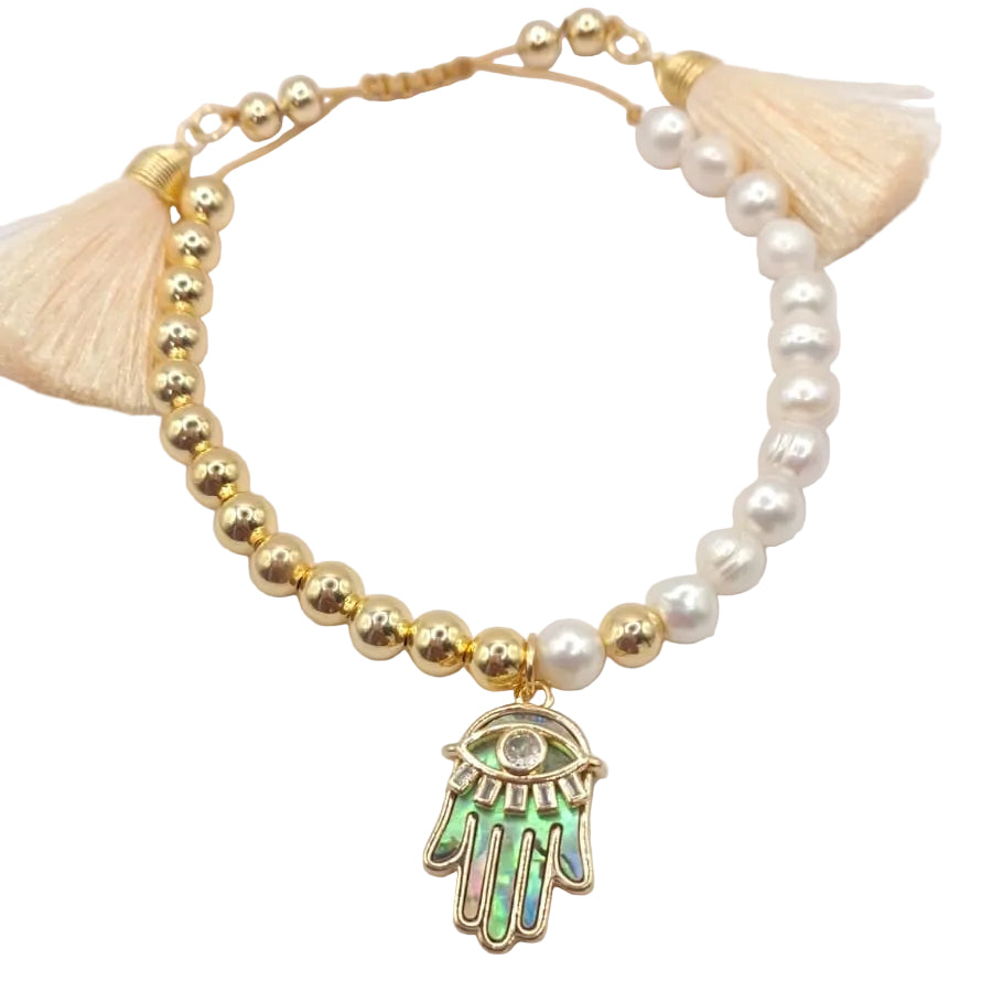 INFYNIA | Pulsera Duo-Tone Hamsa
