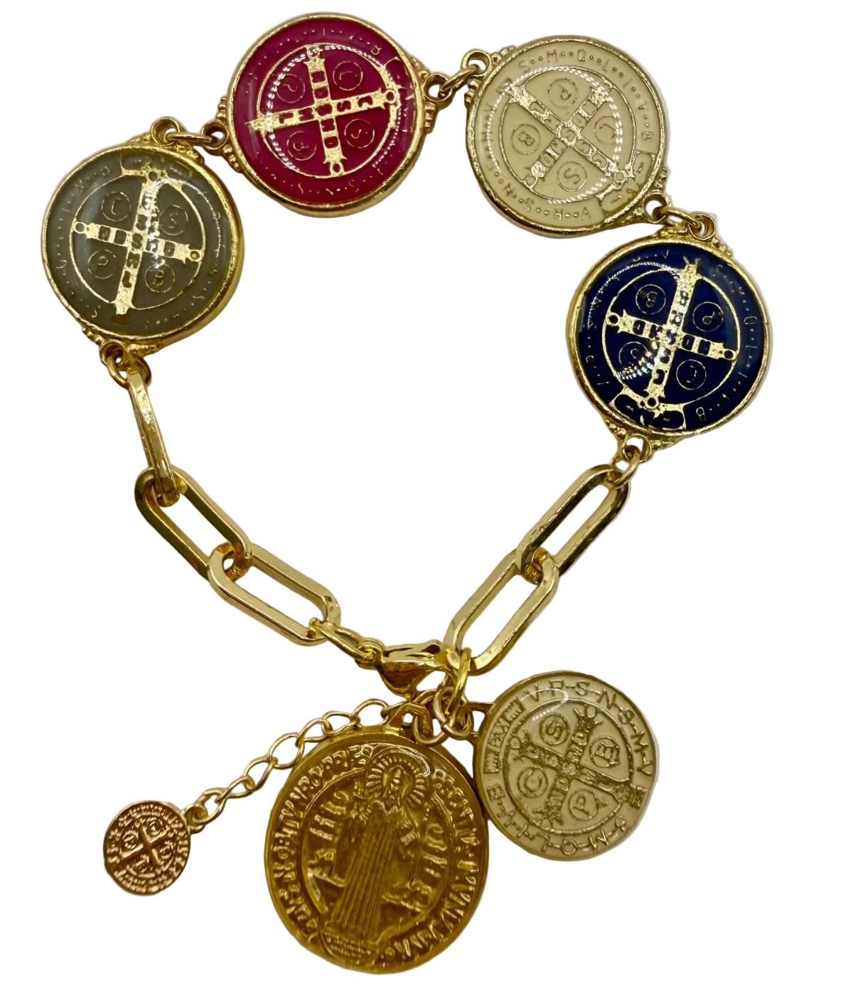 Pulsera de oro San Benito